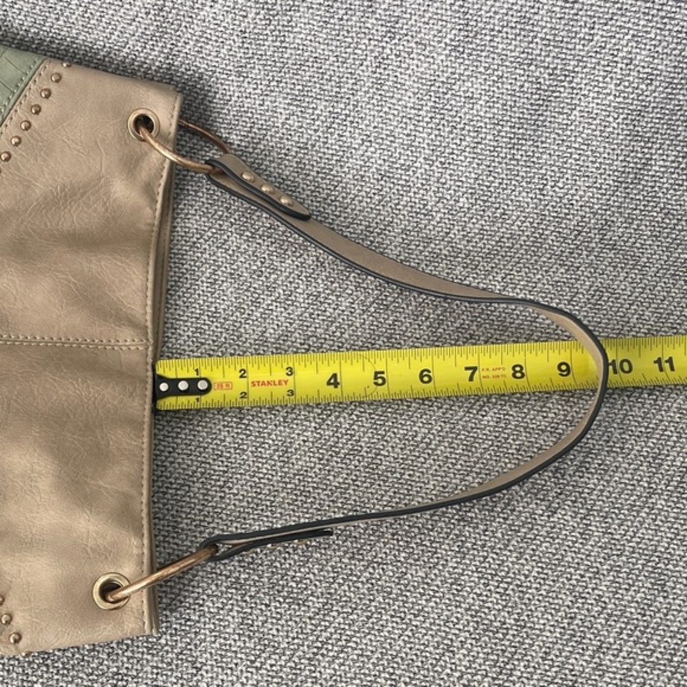 Montana West Tan, Green, and Gray Shoulder Bag - Picture 11 of 16
